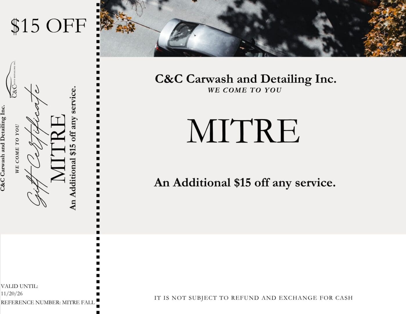 C&C Gift Certificate (1)